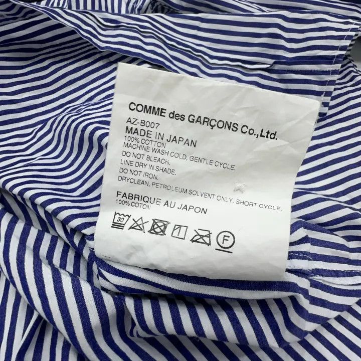 Comme des Garcons Comme des Garçons Play Striped Long Sleeve Shirt 0079 Size US M / EU 48-50 / 2 - 14 Thumbnail