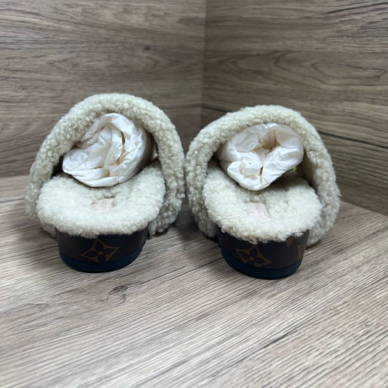 Louis Vuitton Louis Vuitton Bom Dia Teddy Slides for Women 0079 Size US 6 / IT 36 - 5 Thumbnail