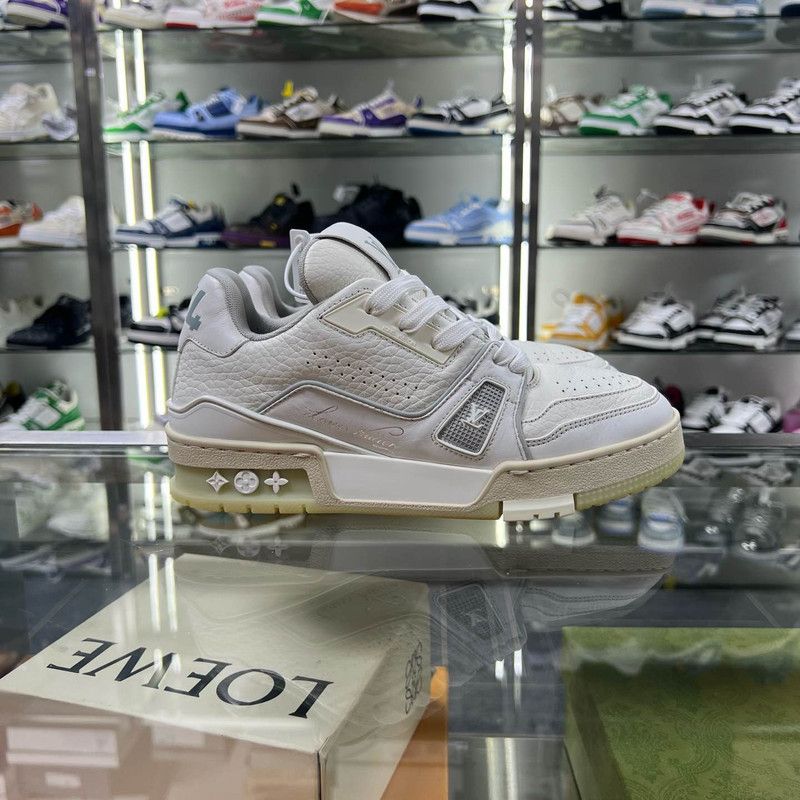 Louis Vuitton Louis Vuitton Trainer Low-Top Leather Sneakers 0079 Size US 6.5 / EU 39-40 - 6 Thumbnail