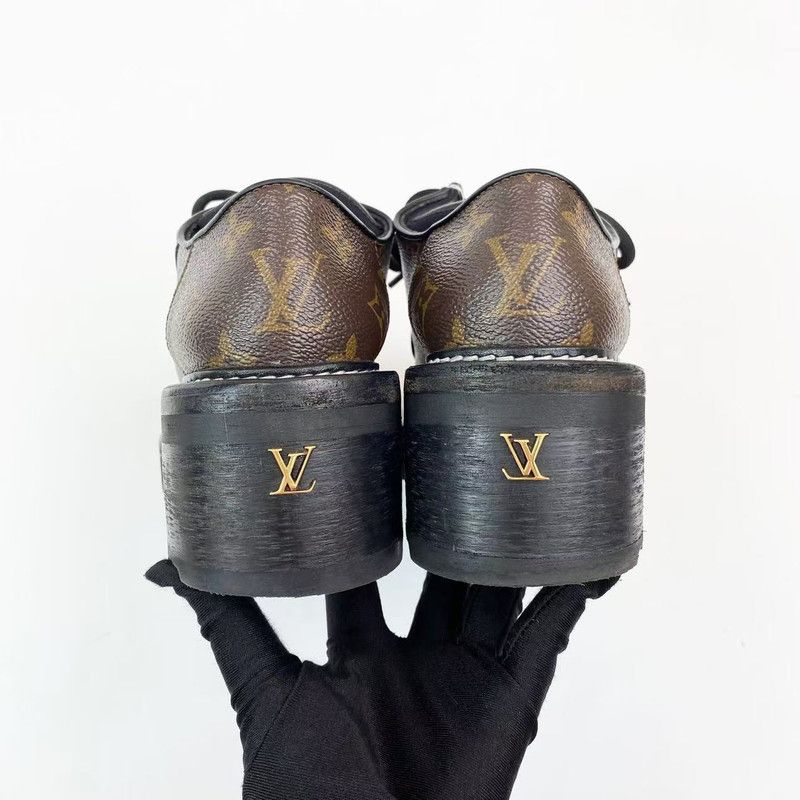 Louis Vuitton Louis Vuitton Beaubourg Monogram Canvas Platform Shoes 0079 Size US 8 / IT 38 - 5 Thumbnail