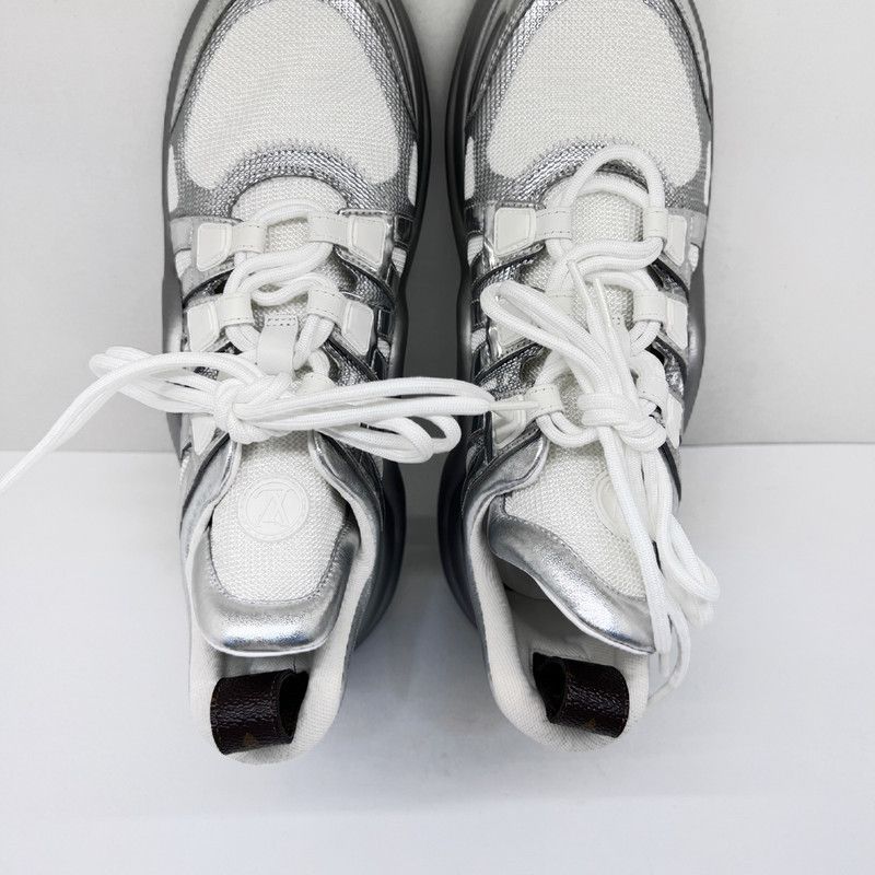 Louis Vuitton Louis Vuitton Archlight Silver Casual Sneakers 0079 Size US 8 / IT 38 - 9 Thumbnail