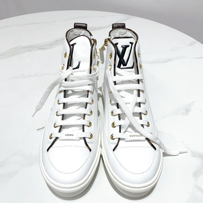 Louis Vuitton Louis Vuitton Stellar High-Top Sneakers for Women 0079 Size US 8 / IT 38 - 2 Thumbnail