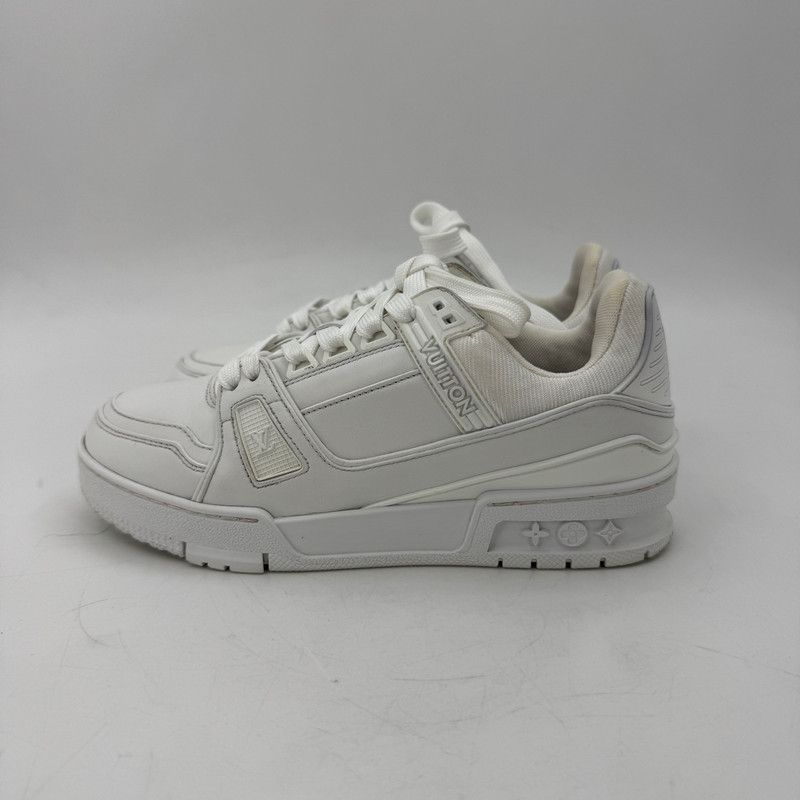 Louis Vuitton Louis Vuitton White Trainer Sneakers for Women 0079 Size US 8 / IT 38 - 4 Thumbnail