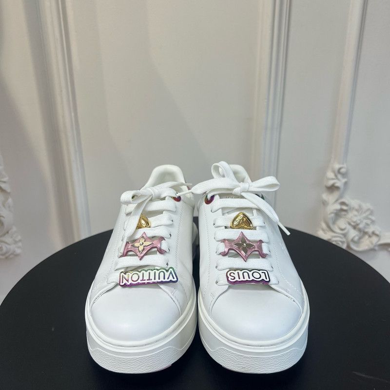 Louis Vuitton Louis Vuitton Time Out Pink Low-Top Sneakers 0079 Size US 8 / IT 38 - 2 Thumbnail
