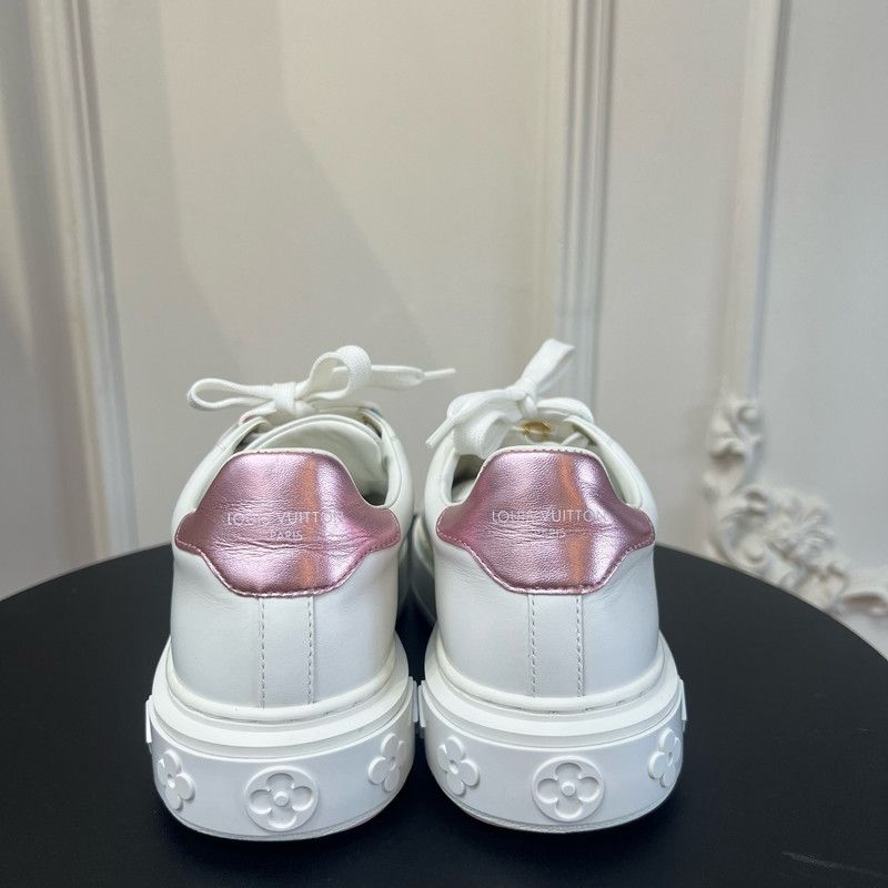 Louis Vuitton Louis Vuitton Time Out Pink Low-Top Sneakers 0079 Size US 8 / IT 38 - 4 Thumbnail