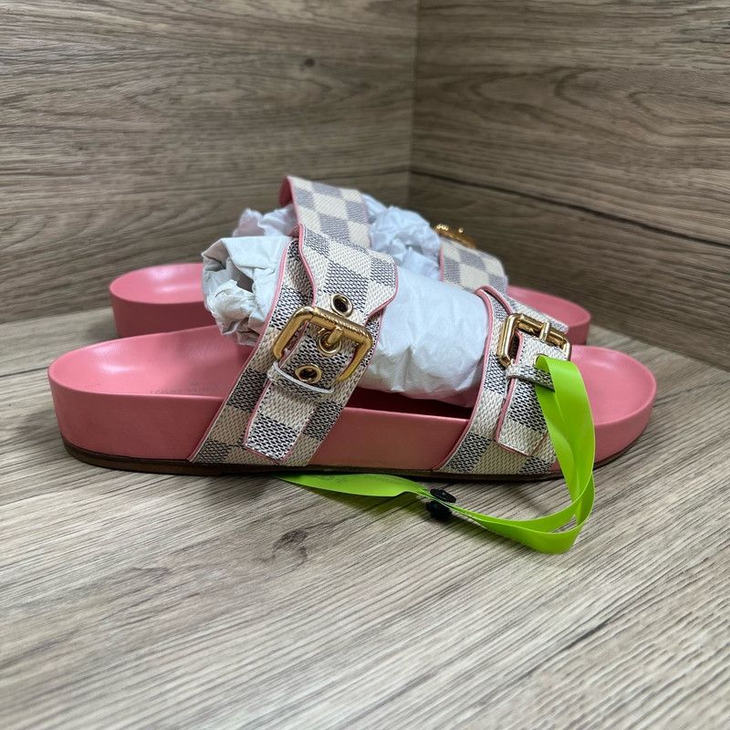 Louis Vuitton Louis Vuitton Bom Dia Checkerboard Slide Sandals 0079 Size US 8 / IT 38 - 4 Thumbnail