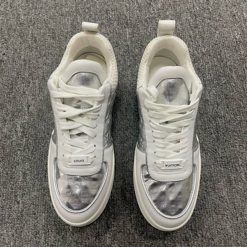 Louis Vuitton Louis Vuitton Boombox Silver Casual Sneakers 0079 Size US 10 / EU 43 - 2 Thumbnail