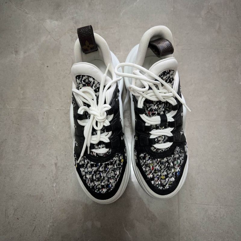 Louis Vuitton Louis Vuitton Archlight Black and White Sneakers 0079 Size US 8 / IT 38 - 2 Thumbnail