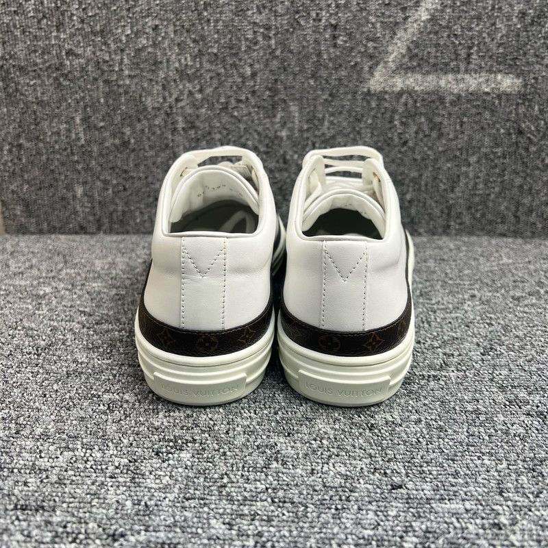 Louis Vuitton Louis Vuitton Stellar White Low-Top Sneakers 0079 Size US 7 / IT 37 - 3 Thumbnail