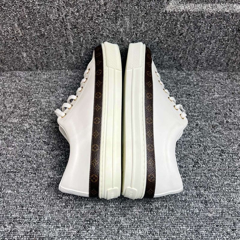 Louis Vuitton Louis Vuitton Stellar White Low-Top Sneakers 0079 Size US 7 / IT 37 - 6 Thumbnail