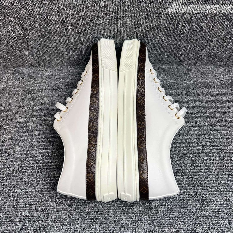 Louis Vuitton Louis Vuitton Stellar White Low-Top Sneakers 0079 Size US 7 / IT 37 - 7 Thumbnail