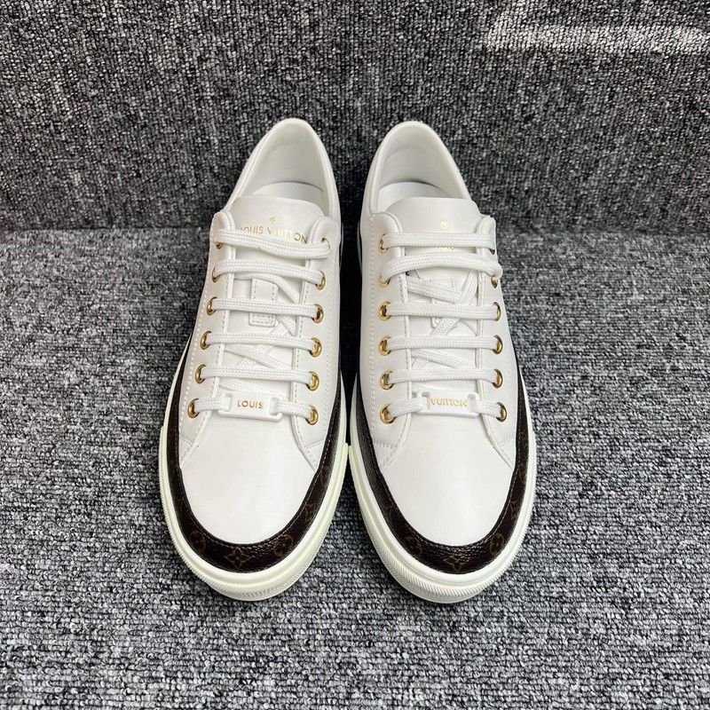 Louis Vuitton Louis Vuitton Stellar White Low-Top Sneakers 0079 Size US 7 / IT 37 - 2 Thumbnail