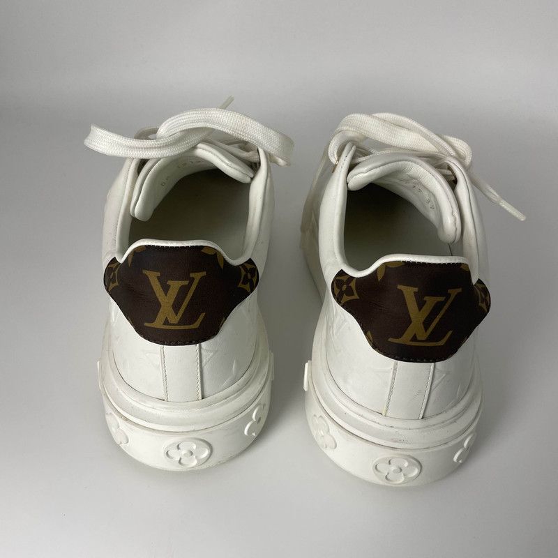 Louis Vuitton Louis Vuitton White Low-Top Fashion Sneakers 0079 Size US 8 / IT 38 - 3 Thumbnail