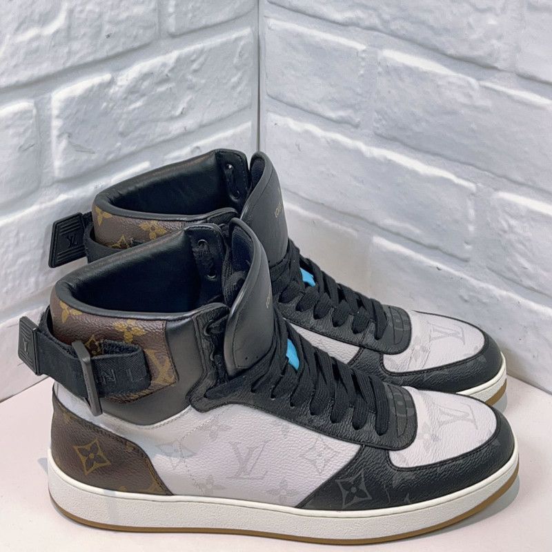 Louis Vuitton Louis Vuitton Rivoli High-Top Sneakers in Black and White 0079 Size US 10 / EU 43 - 3 Thumbnail