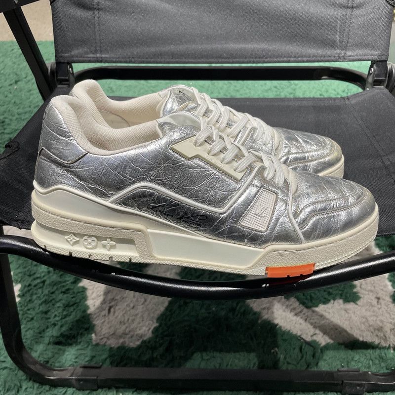 Louis Vuitton Louis Vuitton Metallic Low-Top Trainer Sneakers 0079 Size US 8 / IT 38 - 6 Thumbnail