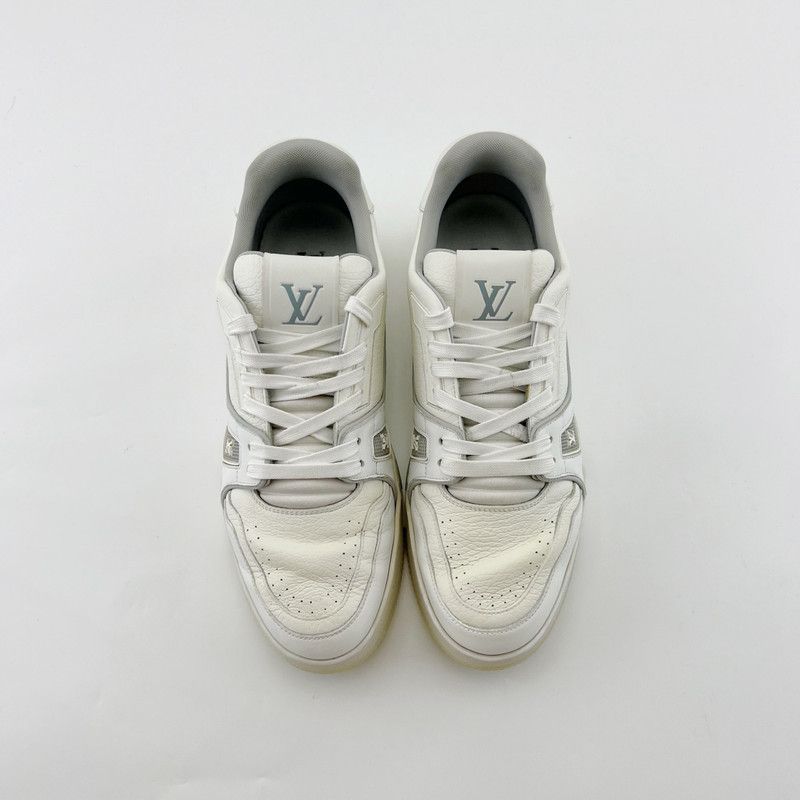 Louis Vuitton Louis Vuitton White Cement Low-Top Sneakers 0079 Size US 8 / IT 38 - 2 Thumbnail