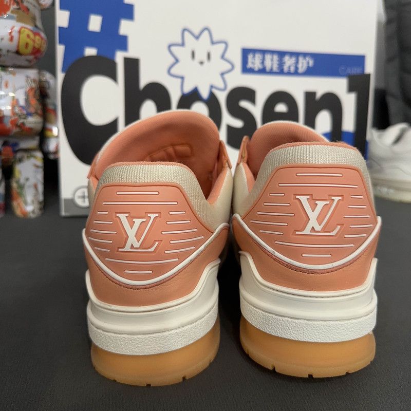Louis Vuitton Louis Vuitton Trainer Pink Low-Top Sneakers 0079 Size US 6 / IT 36 - 3 Thumbnail