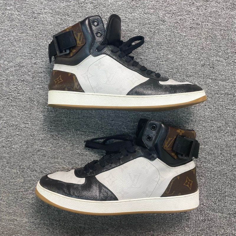 Louis Vuitton Louis Vuitton Rivoli High-Top Sneakers in Black and White 0079 Size US 10 / EU 43 - 3 Thumbnail