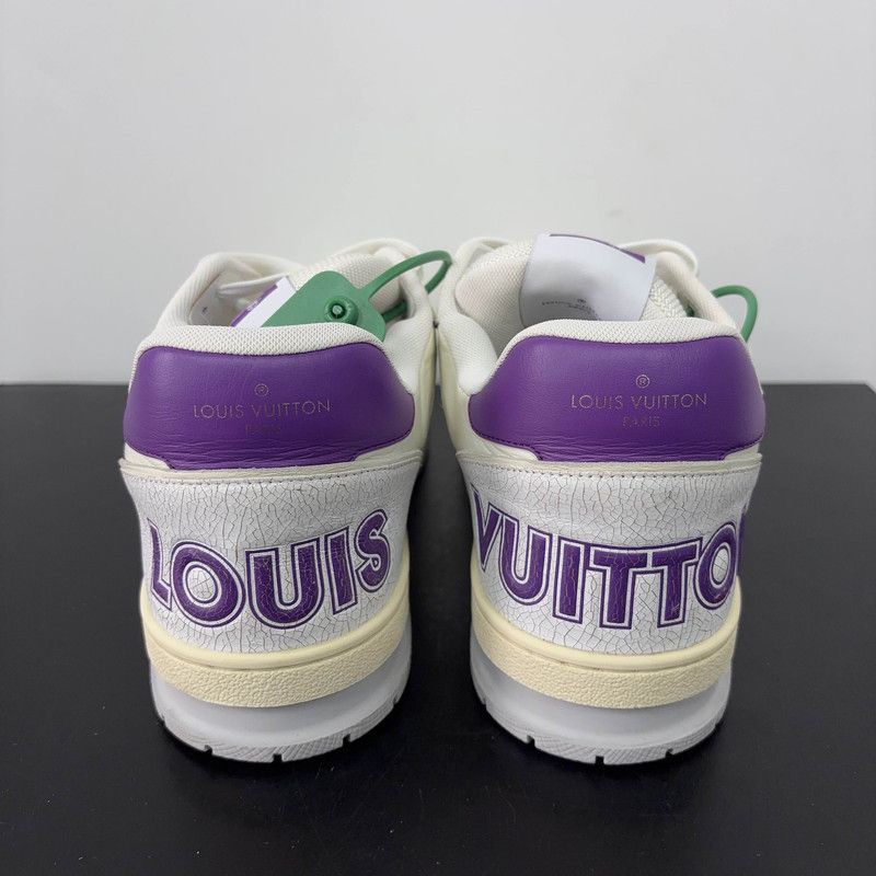 Louis Vuitton Louis Vuitton Trainer White Purple Fashion Sneakers 0079 Size US 8 / IT 38 - 3 Thumbnail