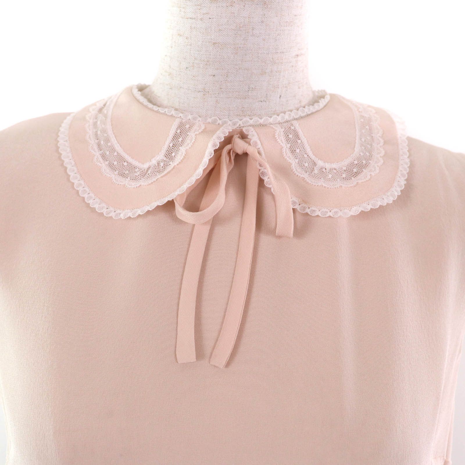 Miu Miu Miu Miu Miu Miu Lace ribbon design Silk Blouse Others Tops Size ONE SIZE - 4 Thumbnail
