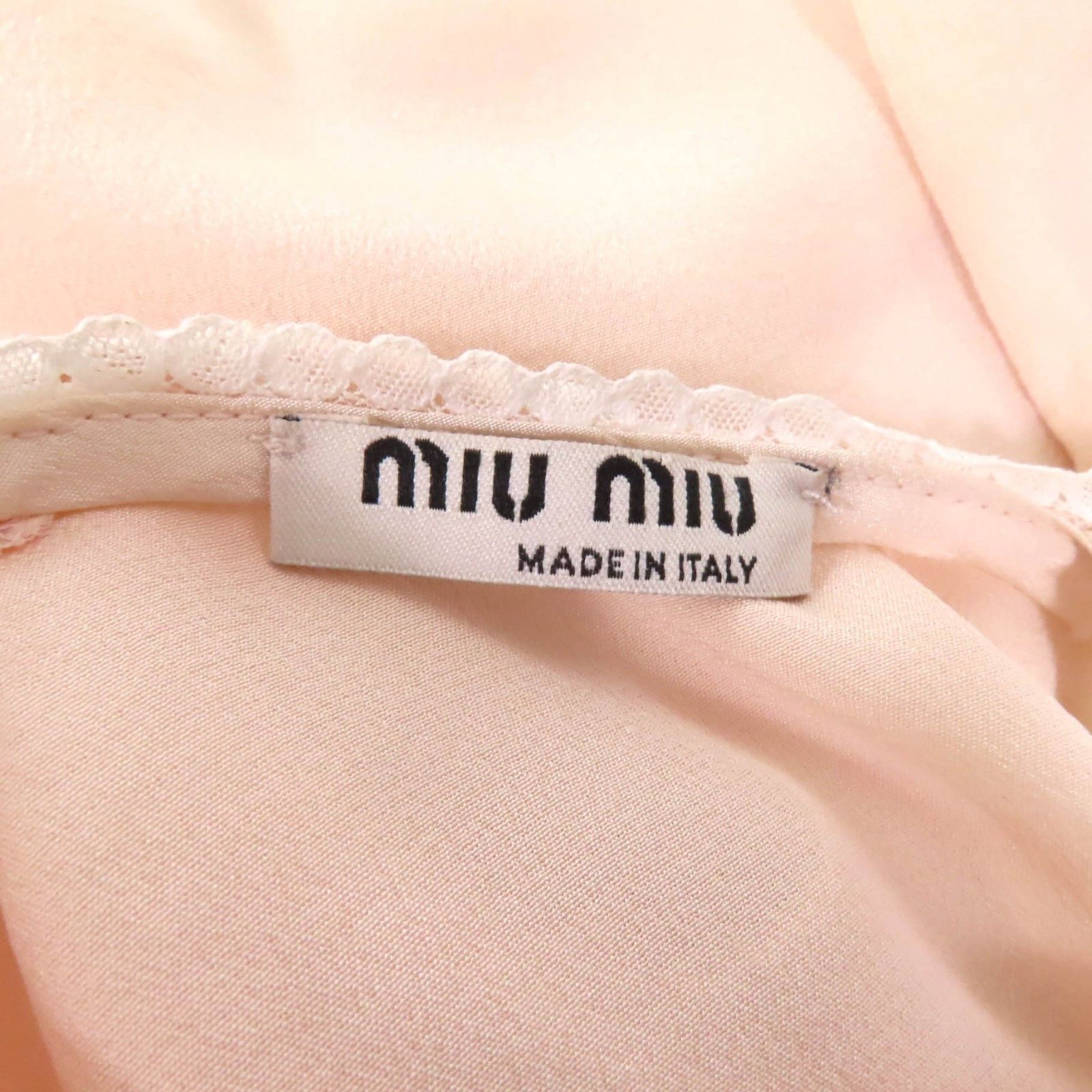 Miu Miu Miu Miu Miu Miu Lace ribbon design Silk Blouse Others Tops Size ONE SIZE - 5 Thumbnail