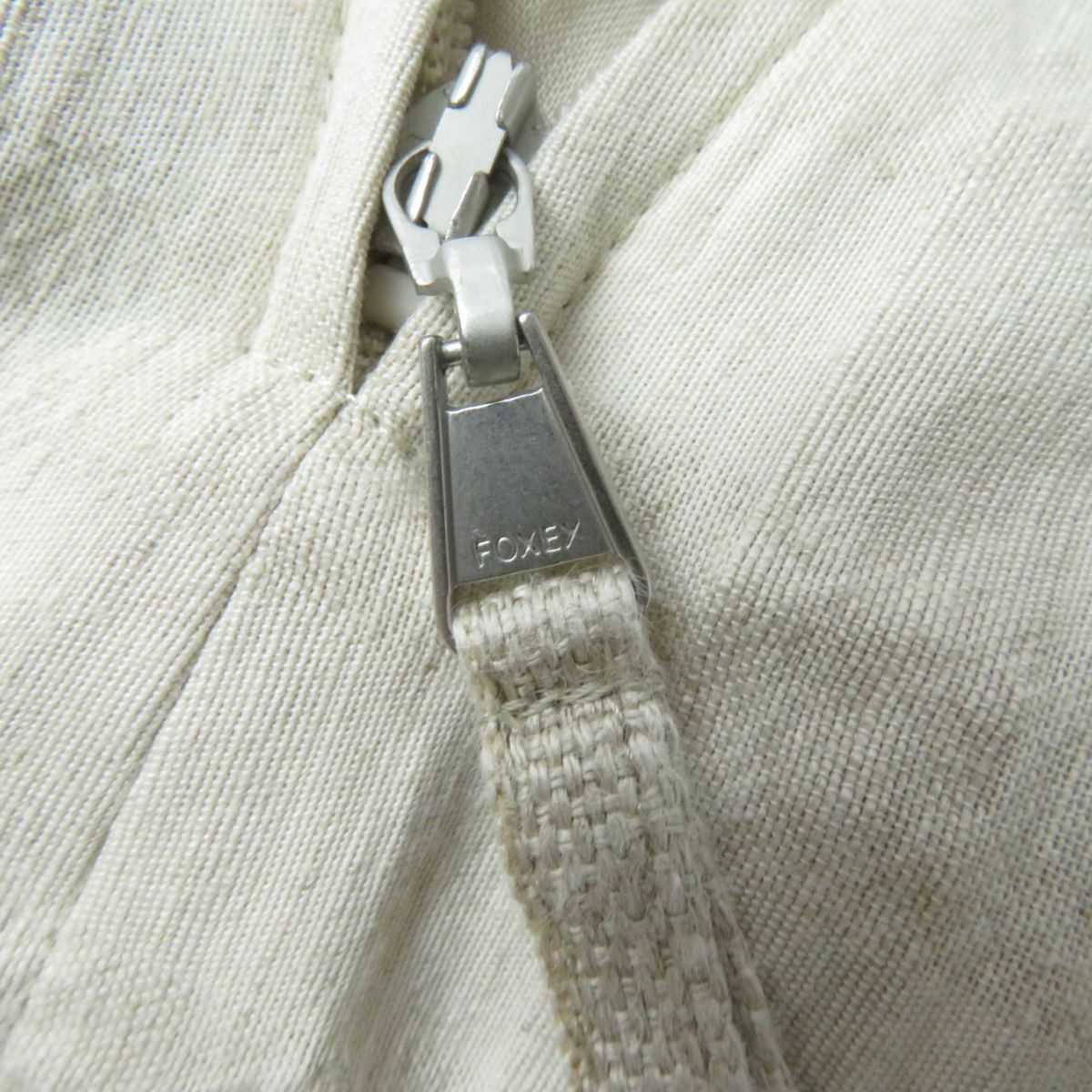 Other Other FOXEY One Piece Linen Dress Natural Material Dresses 41885 Size ONE SIZE - 6 Thumbnail