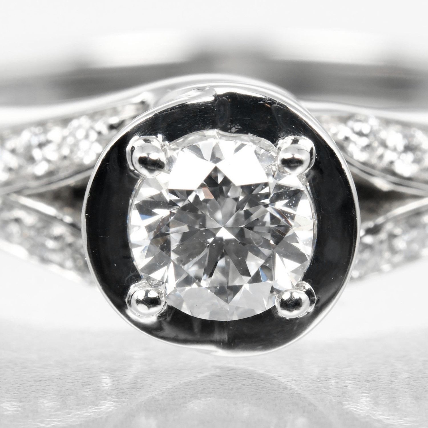 Bvlgari Bvlgari BVLGARI Incontro D'Amore Pt950 Diamond Ring Size 7.5 Metal Ring 0.32ctVVS1EEX2VG Size ONE SIZE - 5 Thumbnail