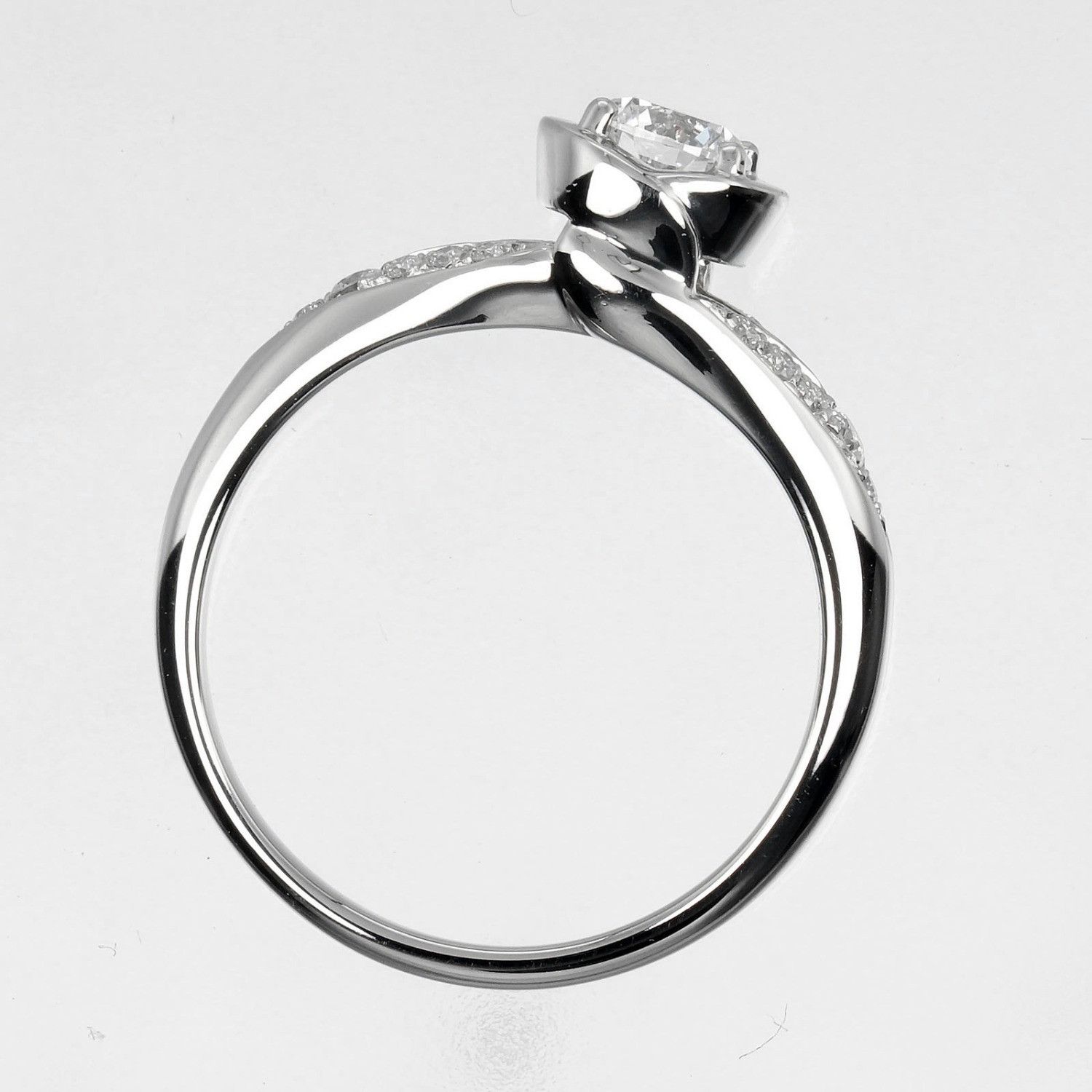 Bvlgari Bvlgari BVLGARI Incontro D'Amore Pt950 Diamond Ring Size 7.5 Metal Ring 0.32ctVVS1EEX2VG Size ONE SIZE - 7 Thumbnail