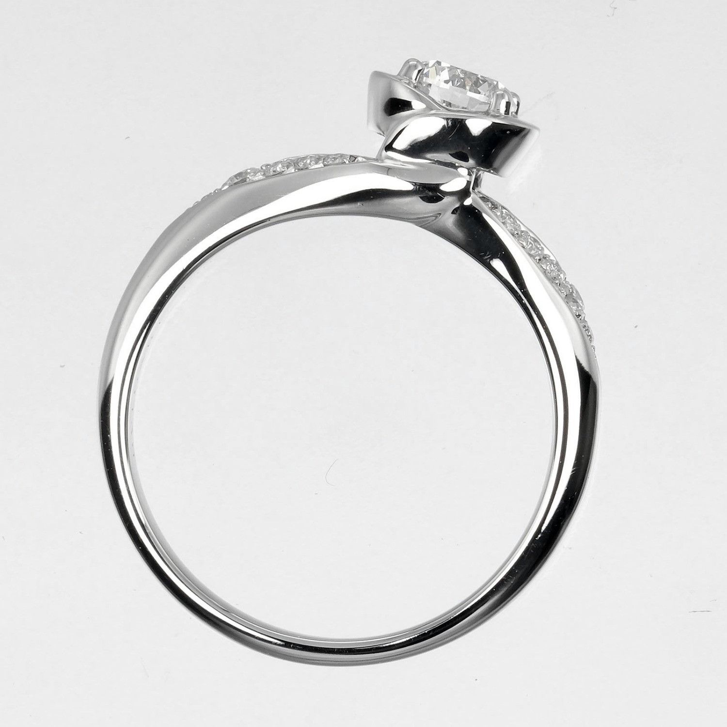 Bvlgari Bvlgari BVLGARI Incontro D'Amore Pt950 Diamond Ring Size 7.5 Metal Ring 0.32ctVVS1EEX2VG Size ONE SIZE - 8 Thumbnail