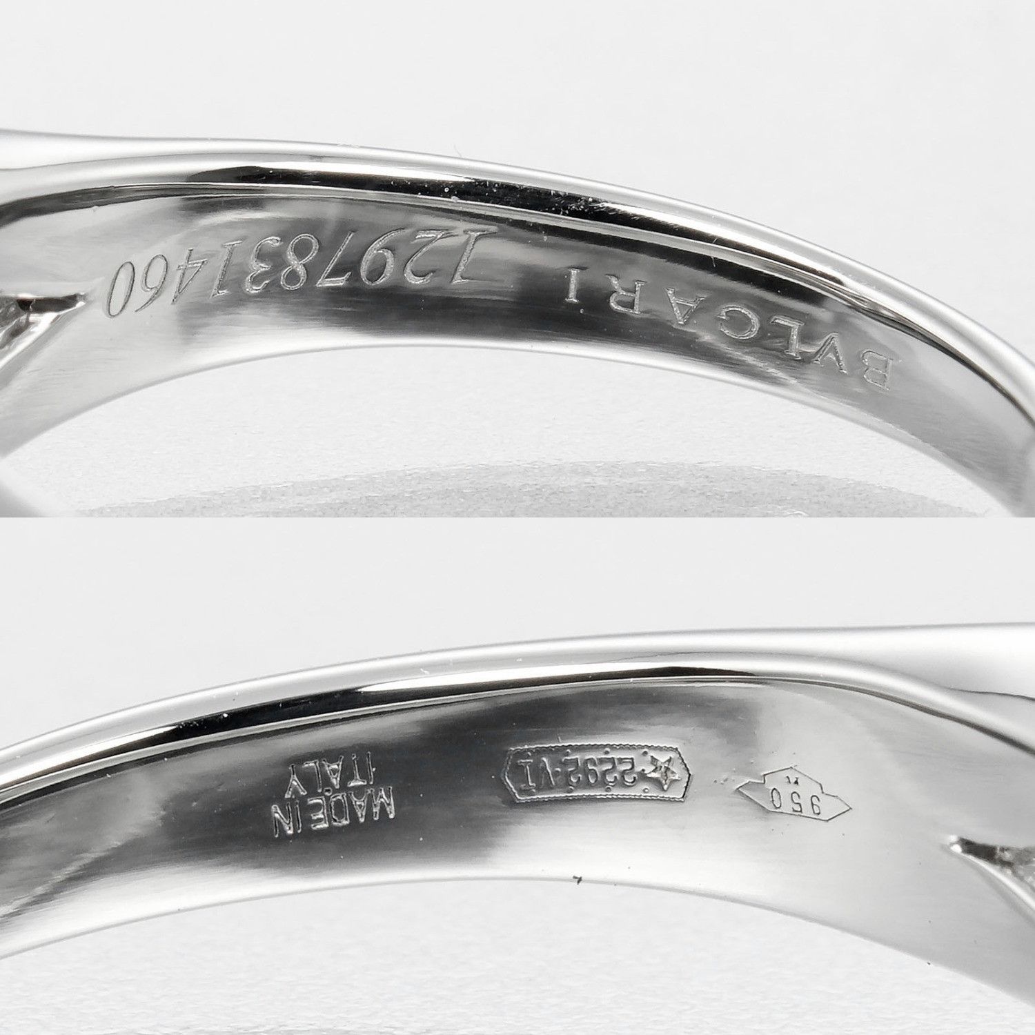 Bvlgari Bvlgari BVLGARI Incontro D'Amore Pt950 Diamond Ring Size 7.5 Metal Ring 0.32ctVVS1EEX2VG Size ONE SIZE - 4 Thumbnail