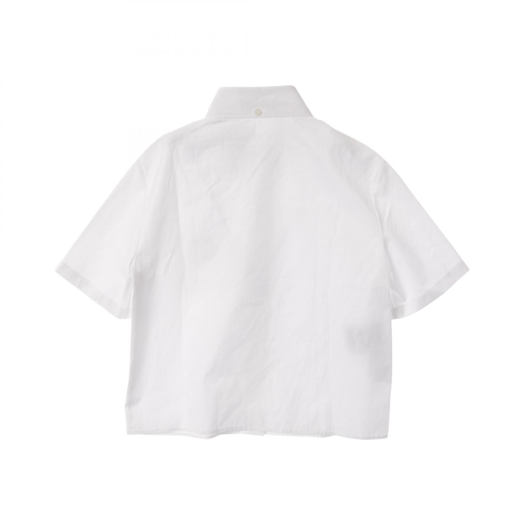 Prada Prada Prada Cropped Poplin Cotton Top Cotton Tops P419G DUTY FREE for USA Size ONE SIZE - 2 Thumbnail