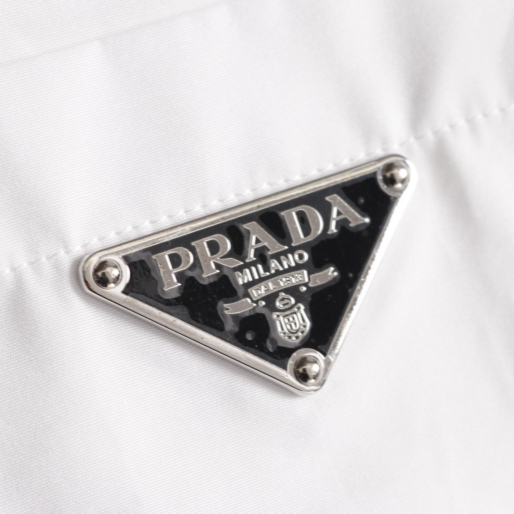 Prada Prada Prada Cropped Poplin Cotton Top Cotton Tops P419G DUTY FREE for USA Size ONE SIZE - 6 Thumbnail
