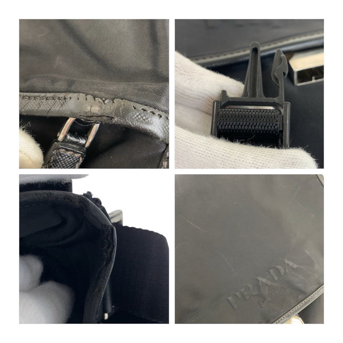 Prada Prada Prada Tessuto Triangle Logo Plate Nylon Shoulder Bag Others Shoulder Bag DUTY FREE for USA Size ONE SIZE - 6 Thumbnail