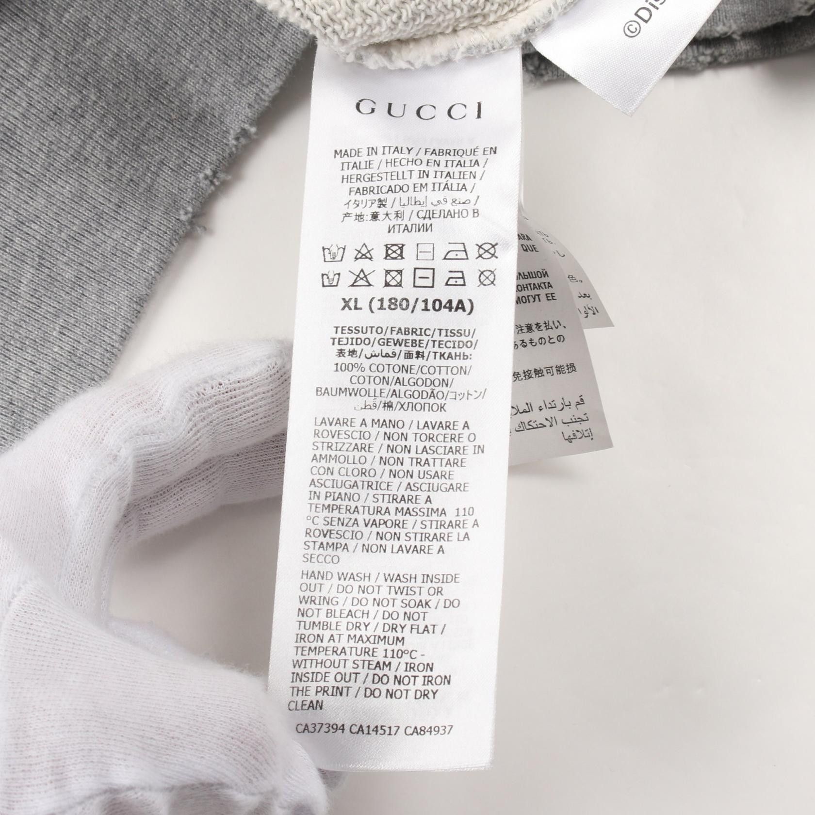 Gucci Gucci Gucci GUCCI × Disney Cotton Sweatshirt Cotton Sweatshirts & Hoodies 623245 Size ONE SIZE - 4 Thumbnail
