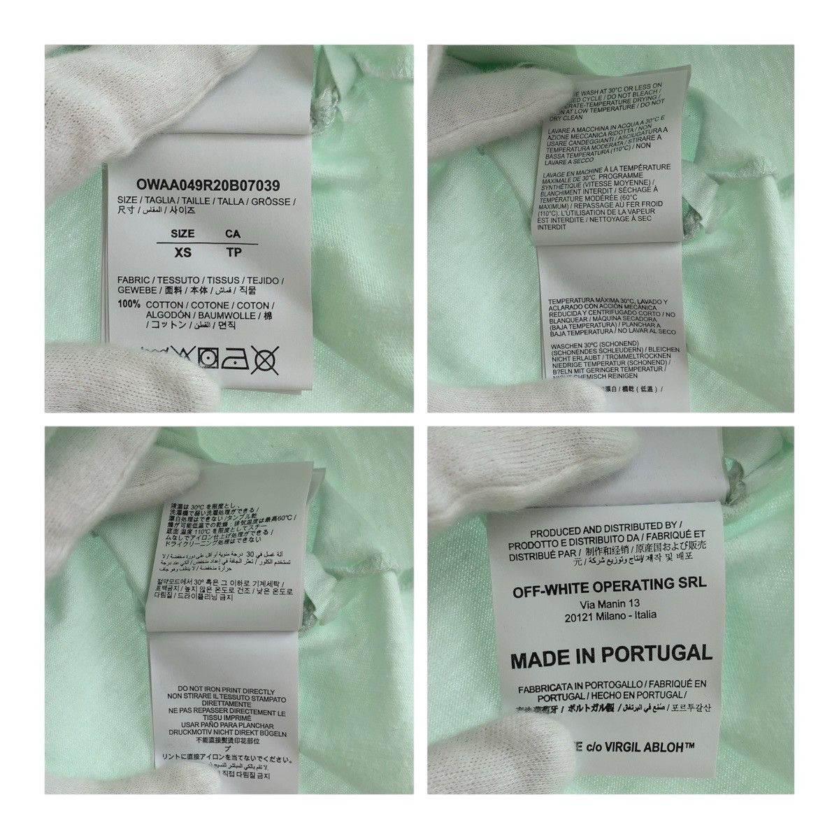 Off-White Off-White Off-White Cotton T-Shirt Cotton T-Shirts DUTY FREE for USA Size ONE SIZE - 5 Thumbnail