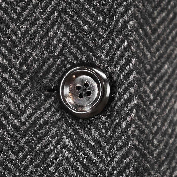 Dolce & Gabbana Dolce & Gabbana Dolce&Gabbana Herringbone Sable Tweed Jacket Natural Material Outerwear Size ONE SIZE - 4 Thumbnail