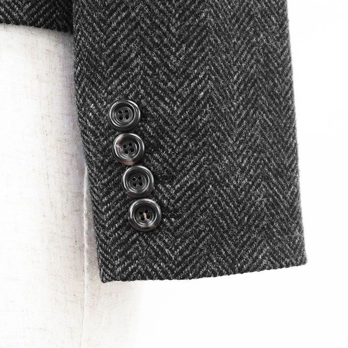 Dolce & Gabbana Dolce & Gabbana Dolce&Gabbana Herringbone Sable Tweed Jacket Natural Material Outerwear Size ONE SIZE - 16 Thumbnail