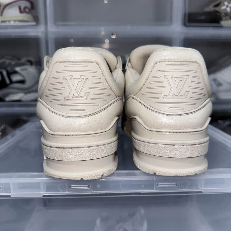 Louis Vuitton Louis Vuitton Trainer Low Top Sneakers in Beige 0079 Size US 8 / IT 38 - 3 Thumbnail