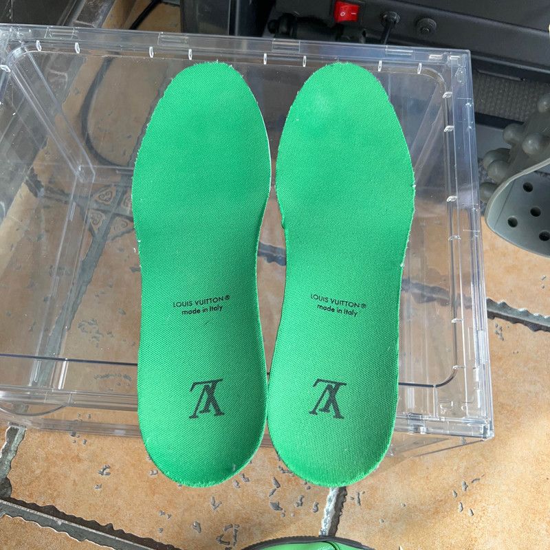 Louis Vuitton Louis Vuitton Green Low-Top Trainer Sneakers 0079 Size US 10 / EU 43 - 7 Thumbnail