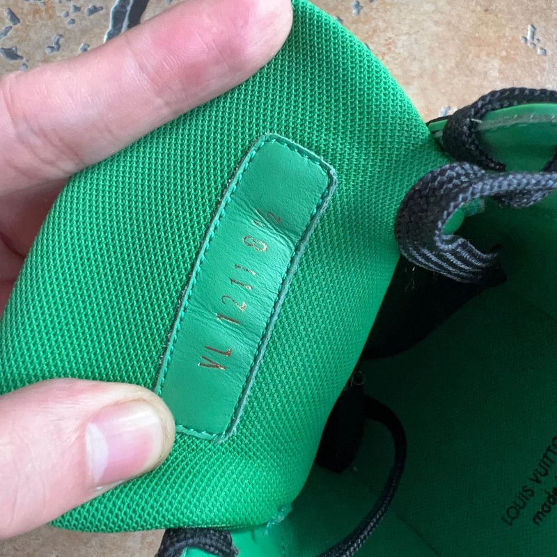 Louis Vuitton Louis Vuitton Green Low-Top Trainer Sneakers 0079 Size US 10 / EU 43 - 5 Thumbnail