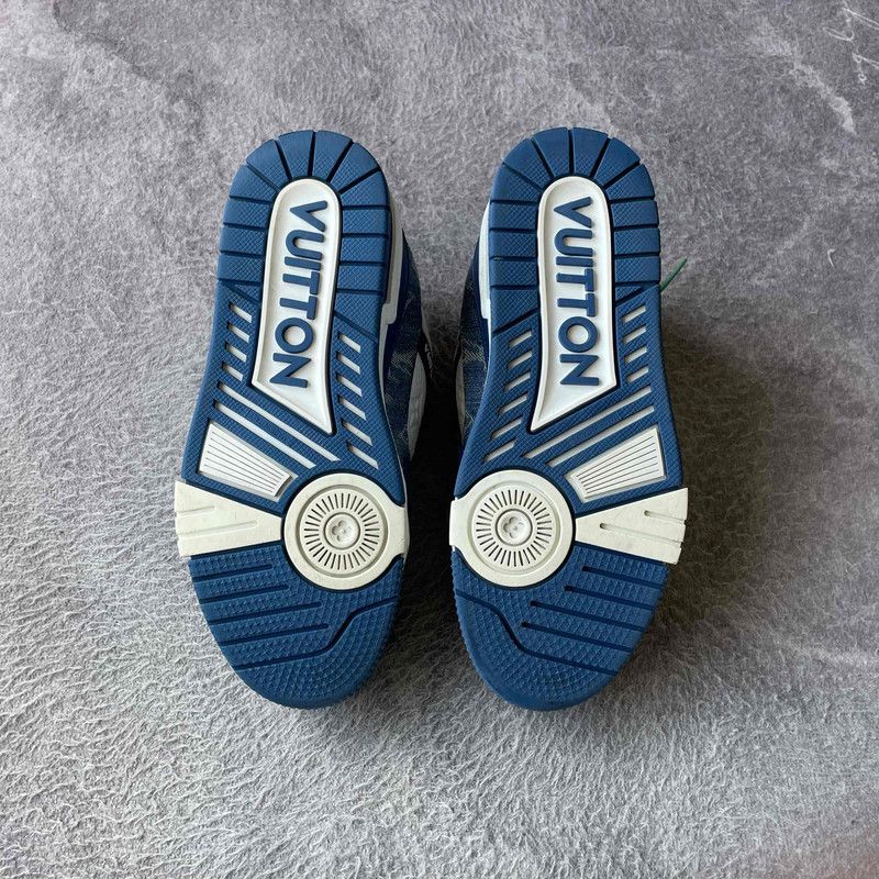 Louis Vuitton Louis Vuitton Denim and Leather Low-top Sneakers 0079 Size US 8 / IT 38 - 4 Thumbnail