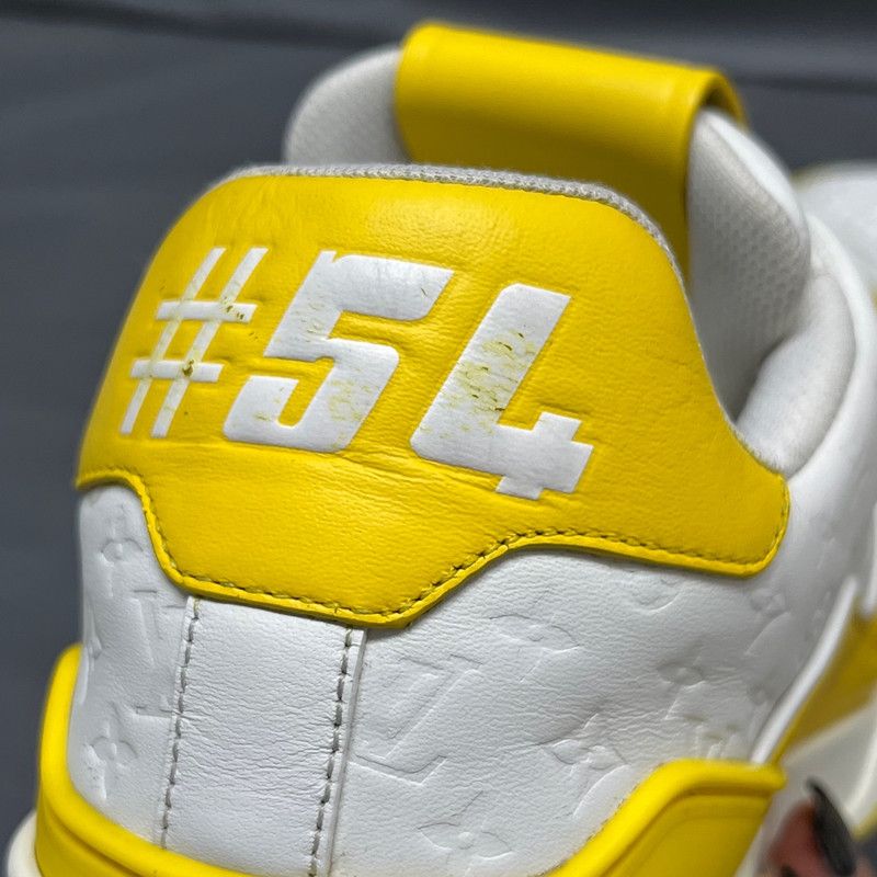 Louis Vuitton Louis Vuitton Low-Top Trainer Sneakers in White and Yellow 0079 Size US 8 / IT 38 - 15 Thumbnail