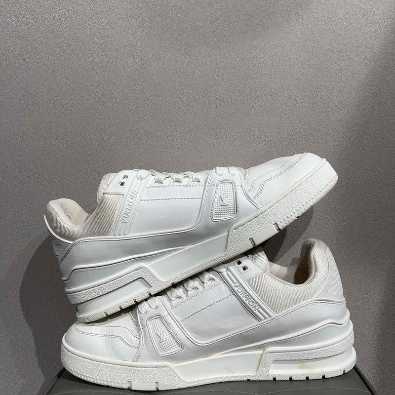 Louis Vuitton Louis Vuitton White Trainer Sneakers for Unisex 0079 Size US 9 / EU 42 - 7 Thumbnail