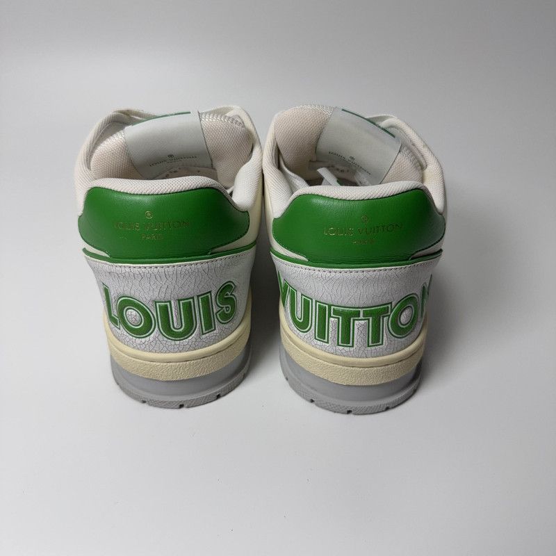 Louis Vuitton Louis Vuitton Green and White Trainer Sneakers 0079 Size US 10 / EU 43 - 3 Thumbnail