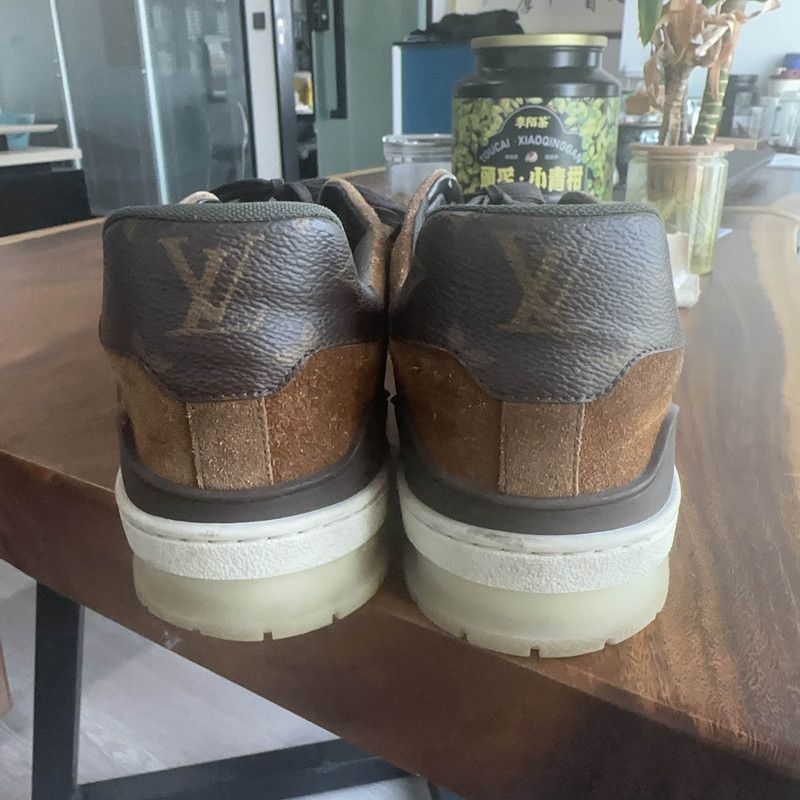 Louis Vuitton Louis Vuitton Fashion Casual Sneakers in Brown 0079 Size US 10 / EU 43 - 3 Thumbnail