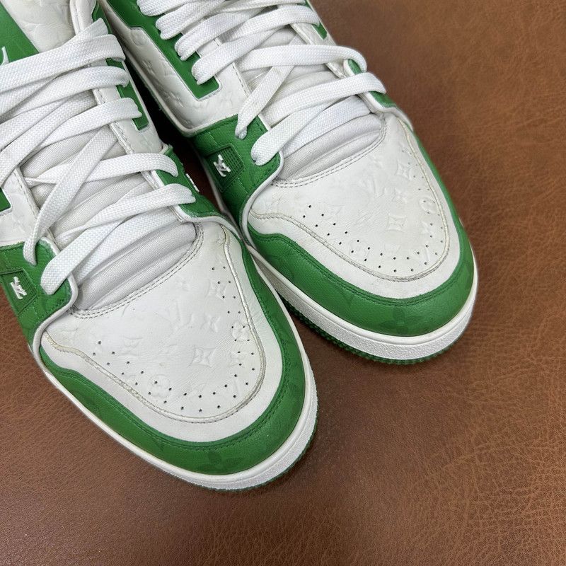 Louis Vuitton Louis Vuitton Trainer Leather Low-Top Sneakers 0079 Size US 8 / IT 38 - 9 Thumbnail
