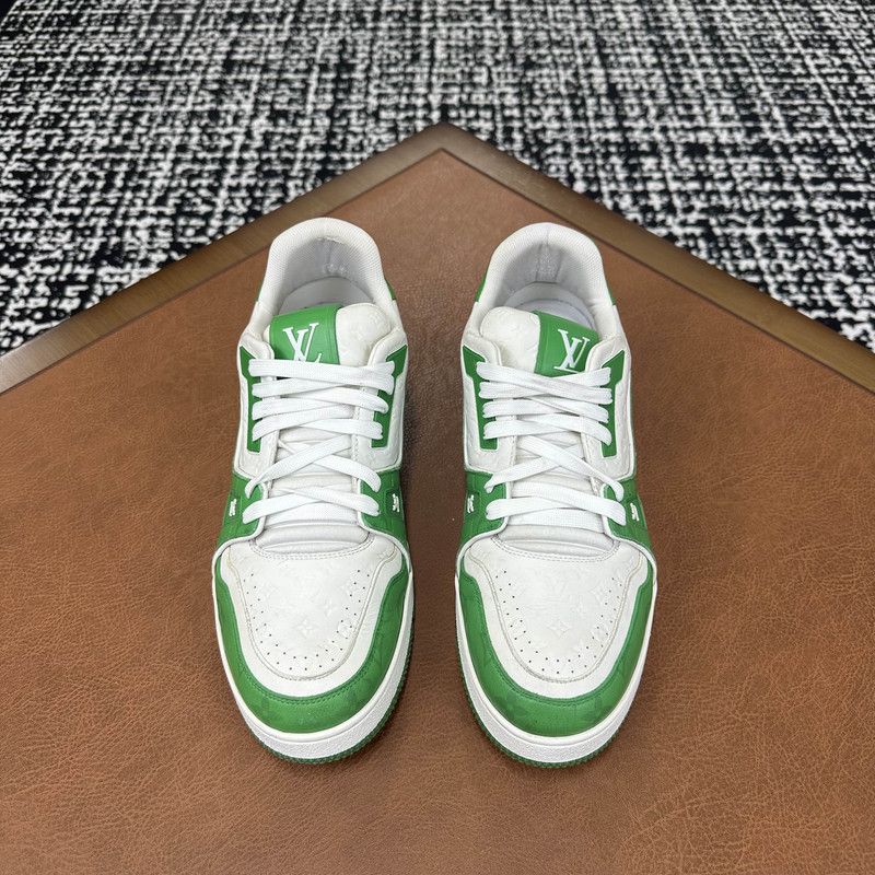 Louis Vuitton Louis Vuitton Trainer Leather Low-Top Sneakers 0079 Size US 8 / IT 38 - 2 Thumbnail