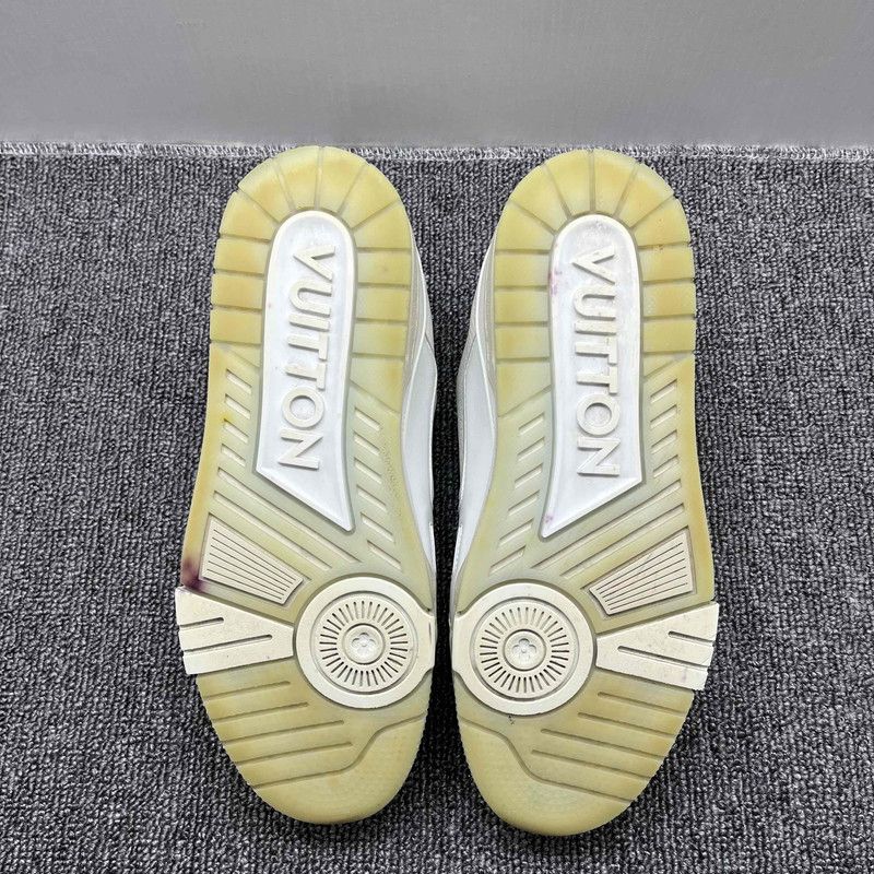 Louis Vuitton Louis Vuitton White Cement Trainer Sneakers 0079 Size US 10 / IT 40 - 4 Thumbnail