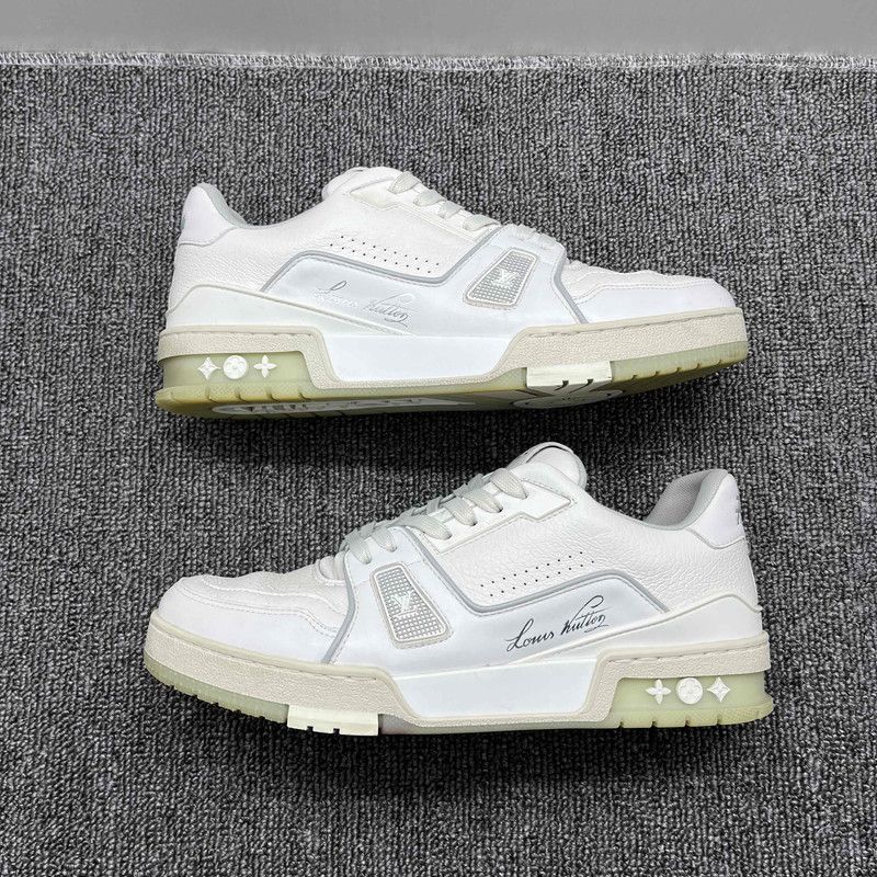 Louis Vuitton Louis Vuitton White Cement Trainer Sneakers 0079 Size US 10 / IT 40 - 6 Thumbnail