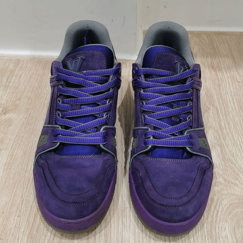 Louis Vuitton Louis Vuitton Trainer Purple Fashion Sneakers 0079 Size US 8 / IT 38 - 2 Thumbnail